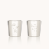 Set de  2 tasses double paroi Ginkgo+Cerisier 180ml