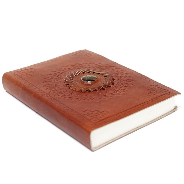 Carnet Grimoire  Œil du Tigre en Cuir – Image 3
