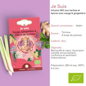Tisane Bio JE SUIS Gamme Chakra