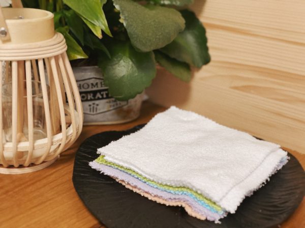 Lot de 8 lingettes pour la maison en fibre de Bambou.