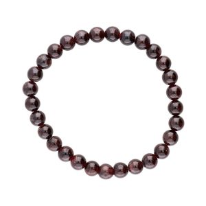 Bracelet en grenat 6mm