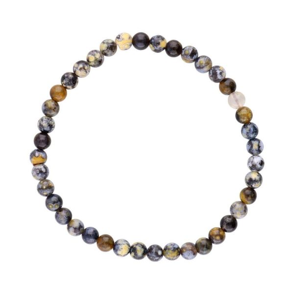 Bracelet Jaspe Bleu Océan 4 mm