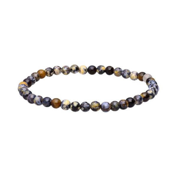 Bracelet Jaspe Bleu Océan 4 mm – Image 2