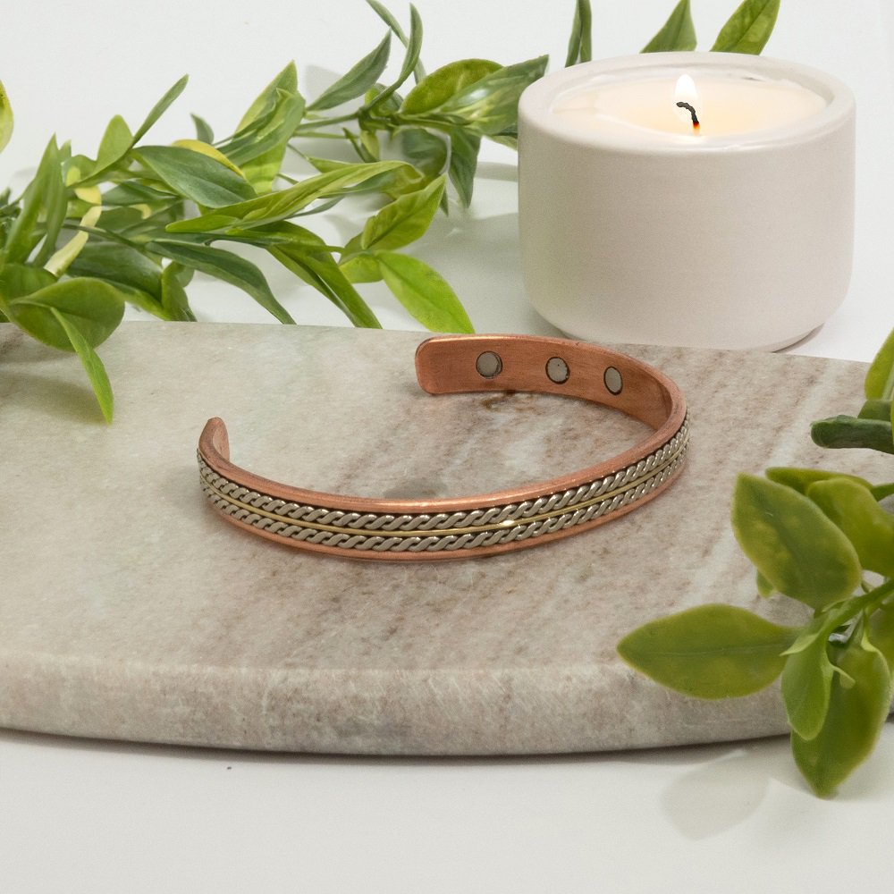 Bracelet de santé en cuivre avec 6 aimants – Image 2