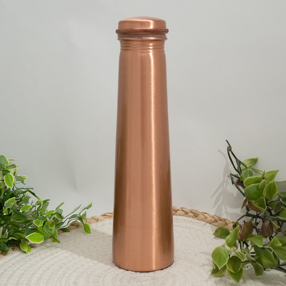 Ensemble en cuivre pur comprenant une bouteille tour simple ± 950 ml/305 g avec 4 tasses – Image 4