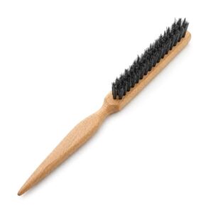 Brosse de précision cheveux et barbe en bois fsc, poils de sanglier