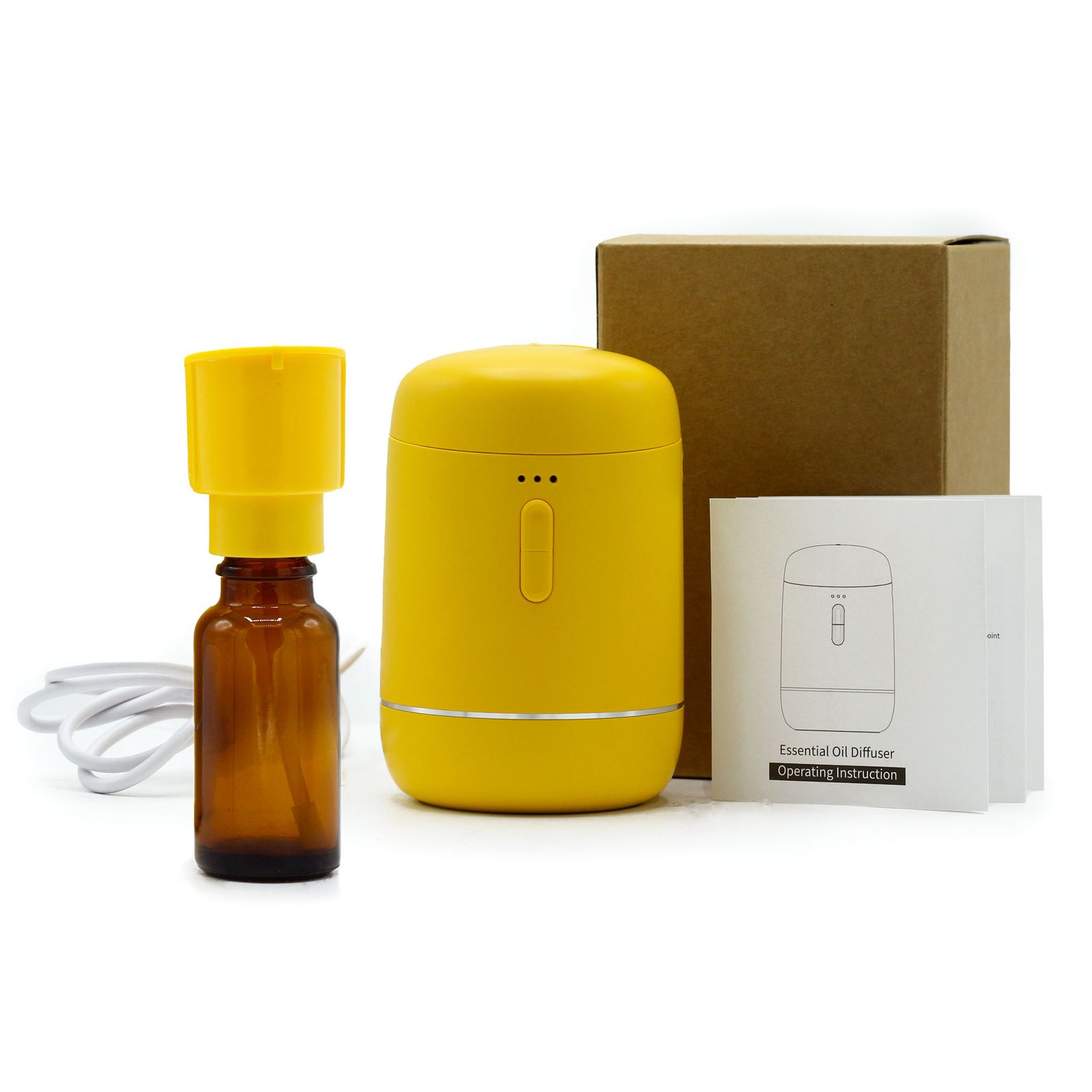 Diffuseur par Nébuliseur d'Huiles Essentielles Jaune Solaire (Rechargeable USB-C) – Image 5
