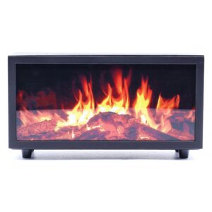Diffuseur d'Arômes Effet Flamme & Chant d'Oiseaux — Noir, USB, Changement de Couleurs