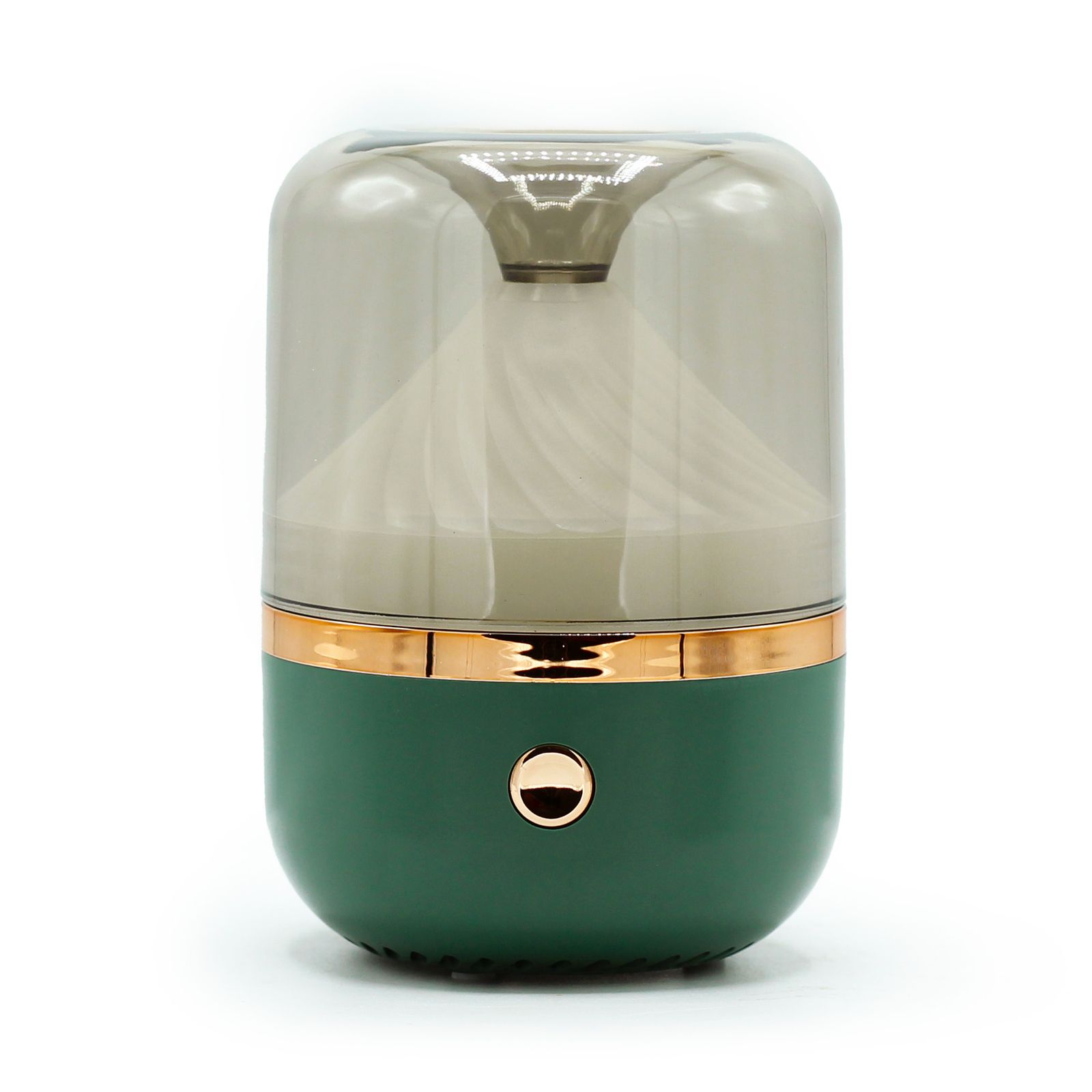 Diffuseur d'Huiles essentielles Ultrasonique "Urban" Vert et Bronze — USB & Changement de Couleurs