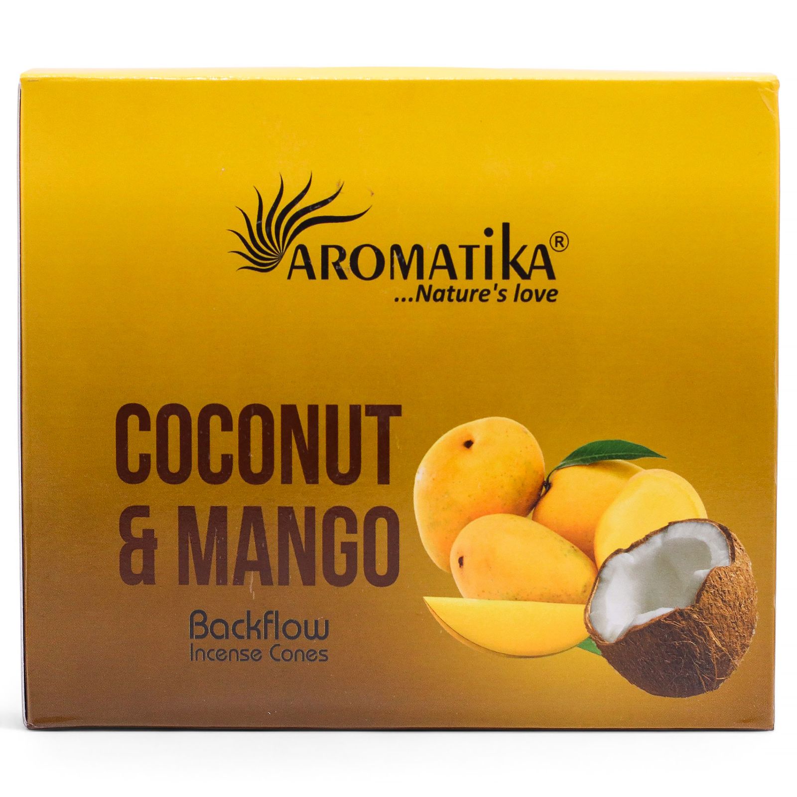 Cône d'Encens à Reflux Masala — Noix de Coco & Mangue (Paquet de 10) – Image 5