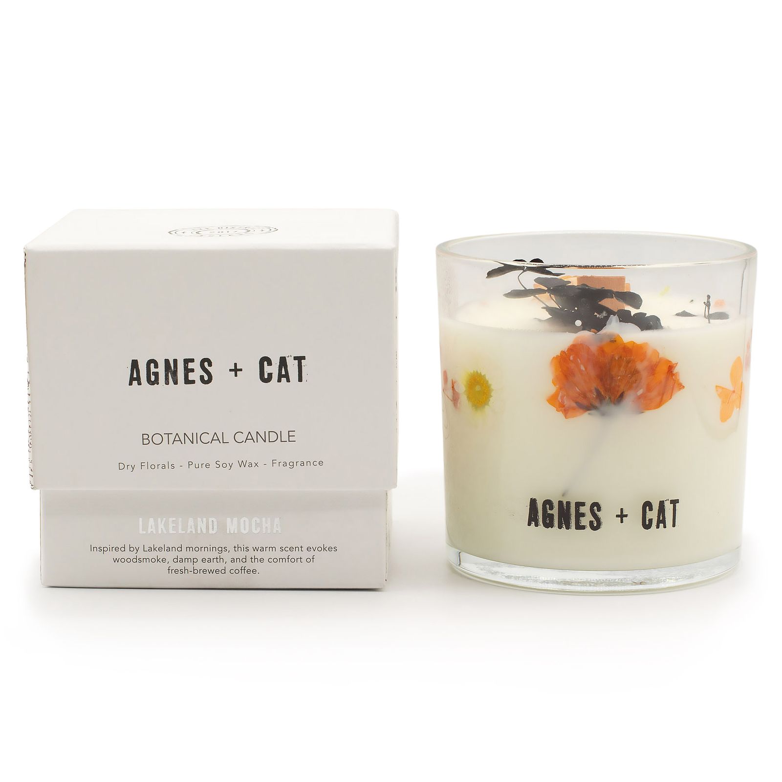 Bougie Végétale en Cire de Soja Agnes + Cat — Lakeland Mocha