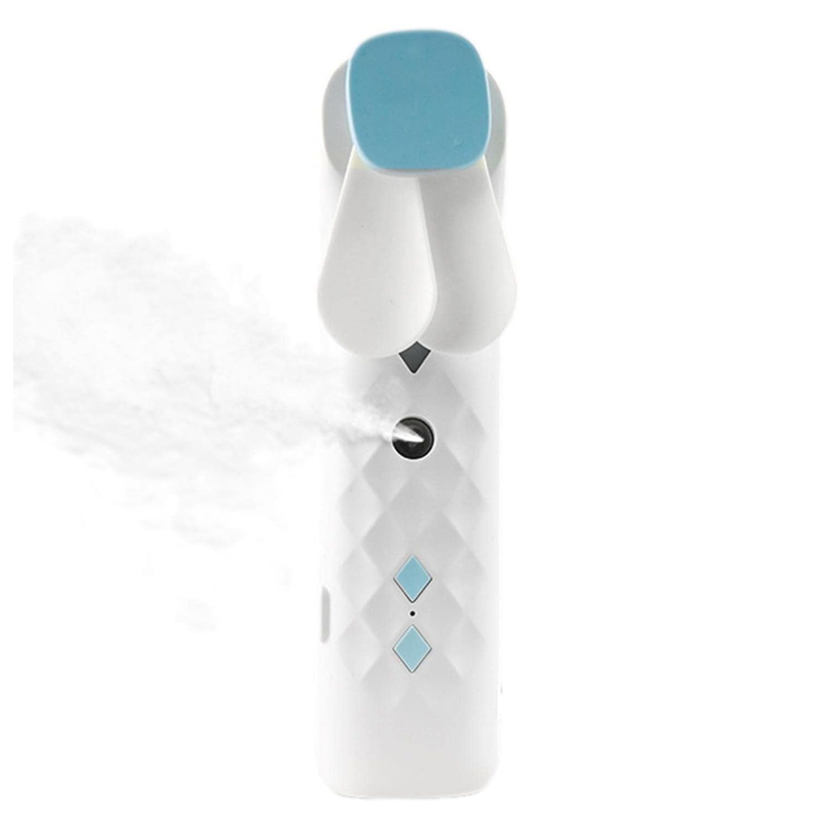Ventilateur & Brumisateur Facial Nano Mist — Blanc, Rechargeable USB