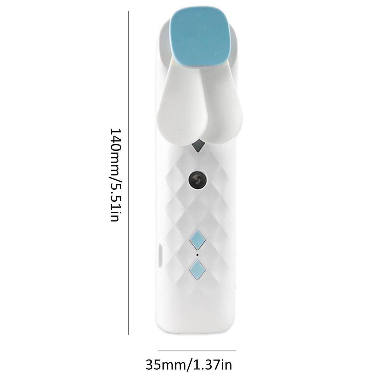 Ventilateur & Brumisateur Facial Nano Mist — Blanc, Rechargeable USB – Image 3