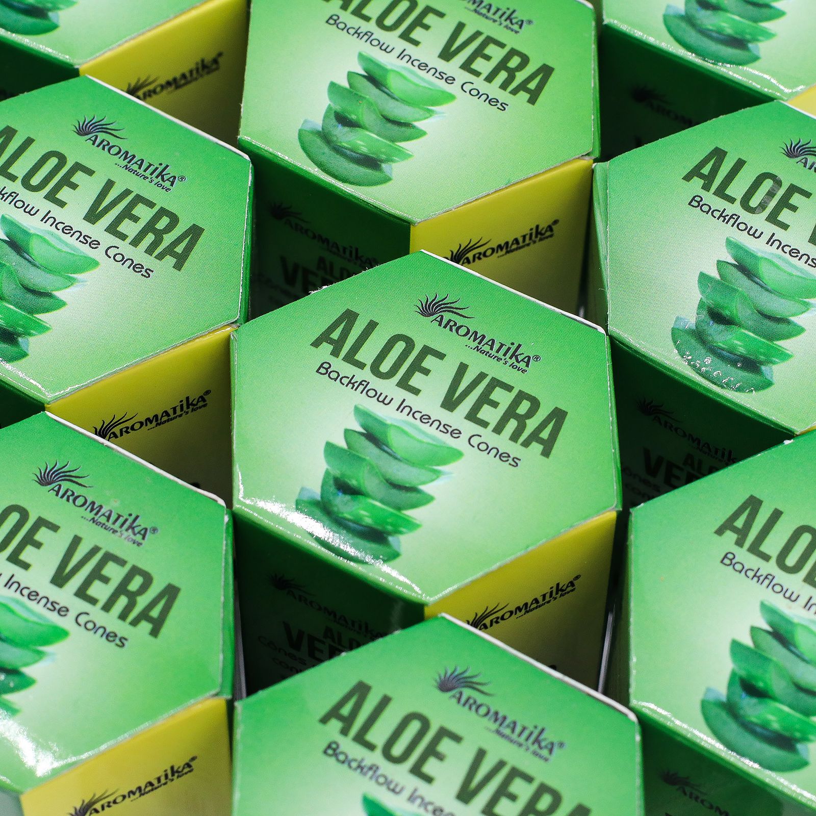 Cône d'Encens à Reflux Masala — Aloe Vera (Paquet de 10) – Image 7