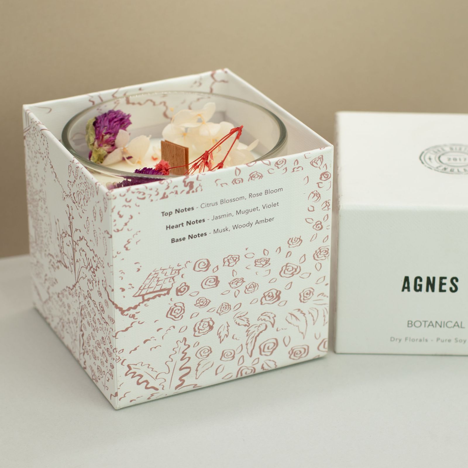 Bougie Végétale en Cire de Soja Agnes + Cat — Sawrey Roses – Image 5